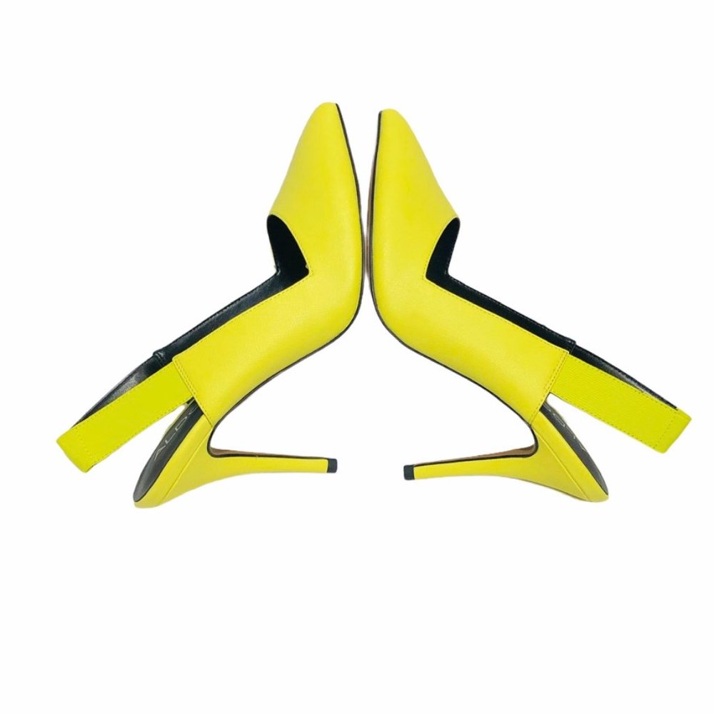 NWB ALDO Yellow Toviel Slingback Heel Pump 8.5 - Picture 2 of 9